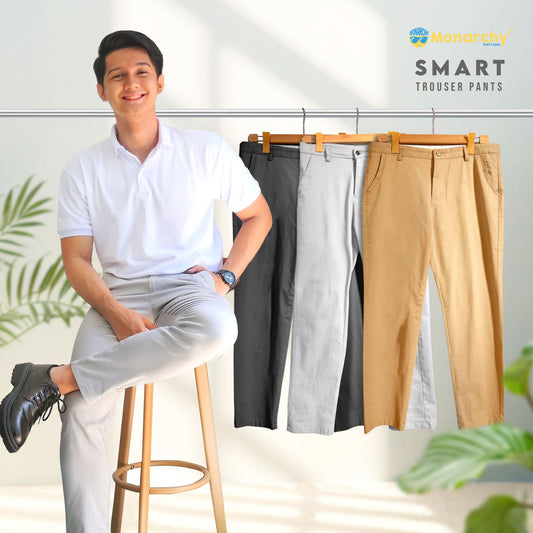 Monarchy Official Smart Trouser Pants  I High Quality Fashion Men’s Straight Cut Trouser Pants