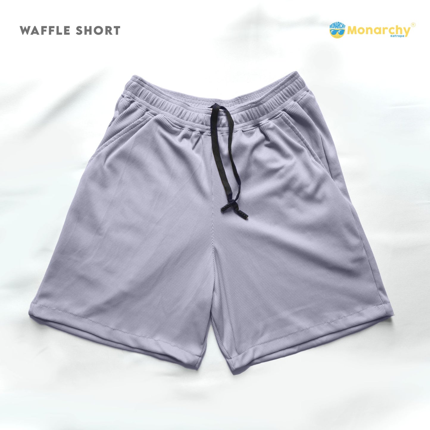 Monarchy Official TOSHI Above The Knee Waffle Short For Men Good Quality Casual