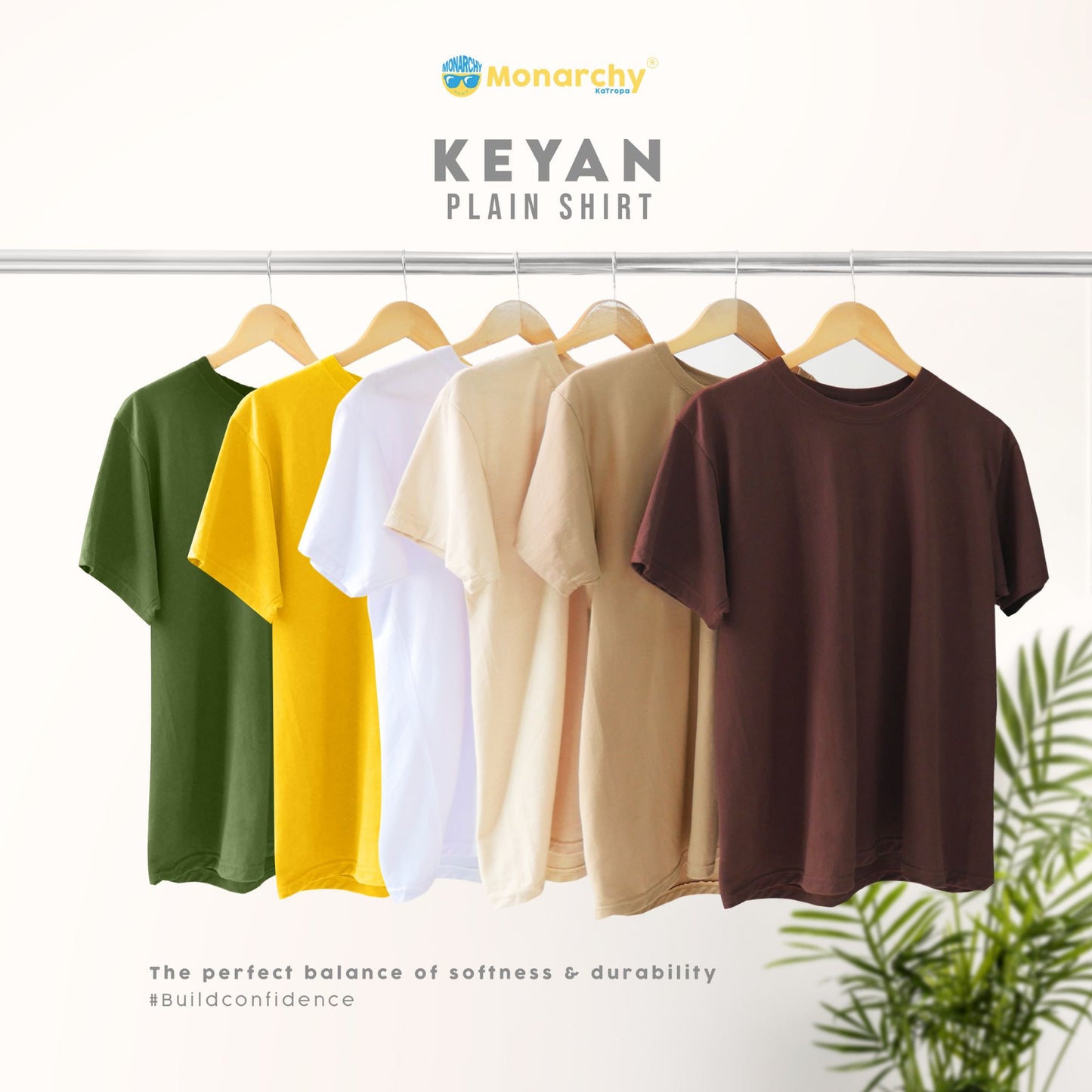 Monarchy Official KEYAN PLAIN SHIRT ( PREMIUM ) | High Quality Fashion Men and Women Plain Shirts | Minimalist |  for Men and Women