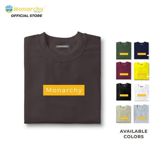 Monarchy Official T-Shirt Logo Tee Vol.1 in Yellow Gold for Men and Women | Shirt TShirt Korean
