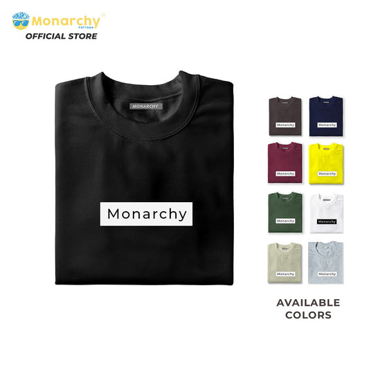 Monarchy T-Shirt Logo Vol.1 in Black or White for Men and Women | Shirt TShirt Shirts Korean Fashion